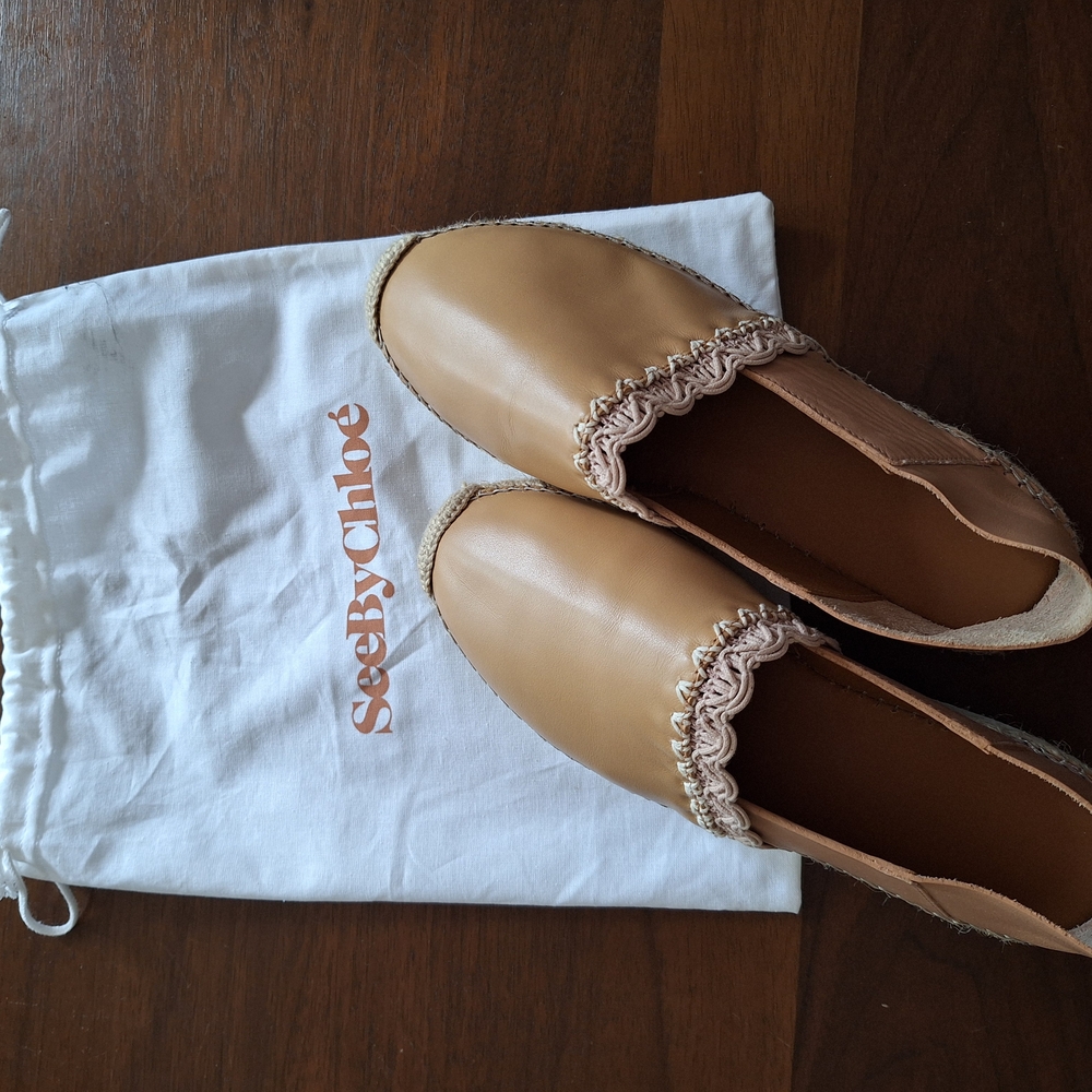 See By Chloe Tan Espadrille Flats